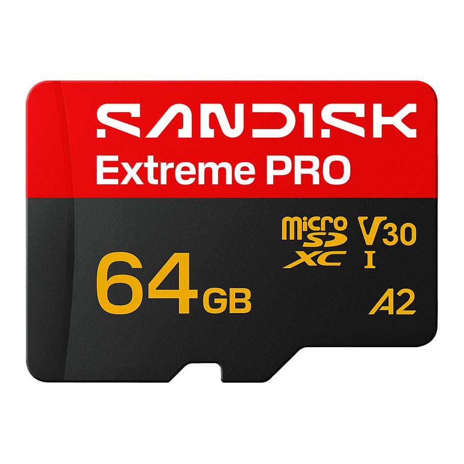 Kartë Memorie MicroSDXC SanDisk Extreme PRO, 64GB, UHS-I, U3, V30, 200MB/s Read, 90MB/s Write