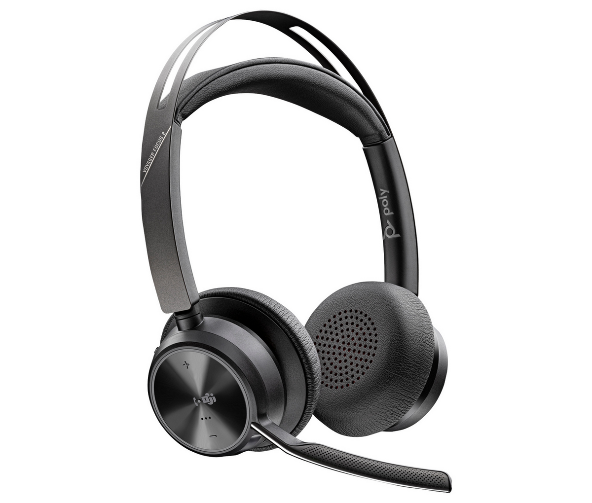Kufje me kabllo Poly Headset Voyager Focus 2 MS with Charging Stand – Zezë - 1