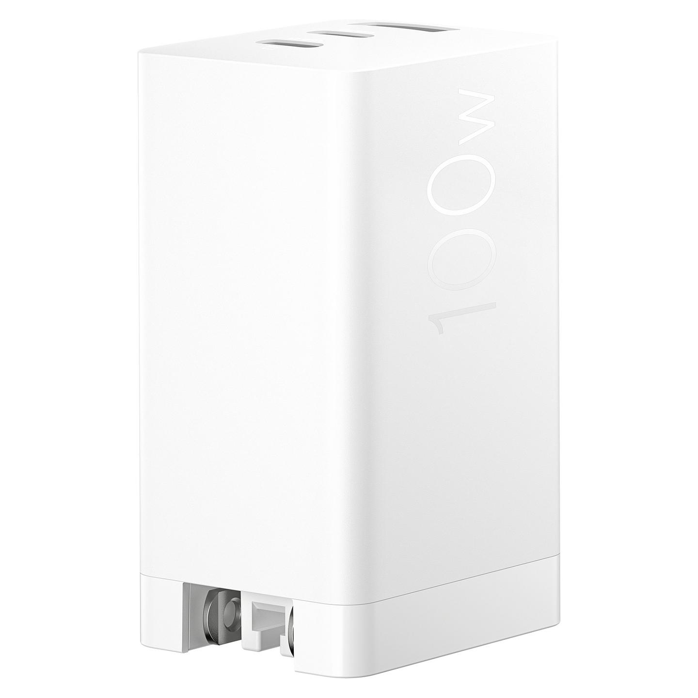 Karikues ASUS AC100-03, GaN, 100 W, 2x USB-C, 1x USB-A - Bardhë - 8