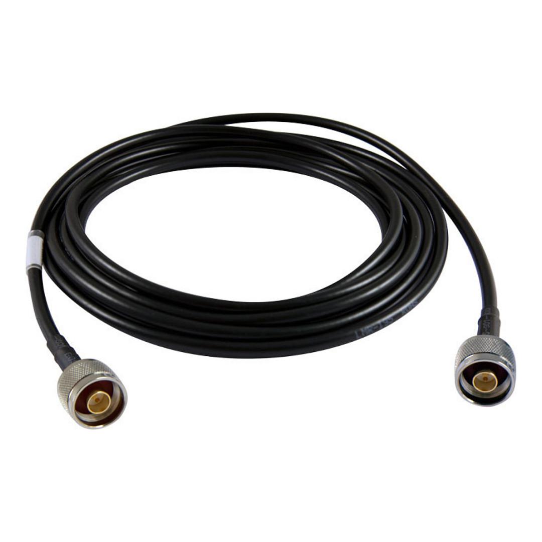 Kabllo për Rrjet ALLNET ANT-CAB-NM-NM-500, LMR-195, 5m, 2x N-Type Male - Zezë