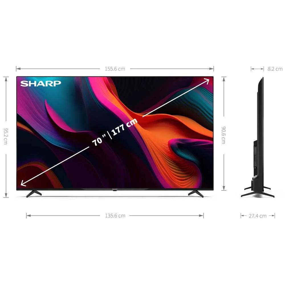 Smart TV Sharp 70GL4260 / 70"/ 4K Ultra HD / LED / HDR10 / 50Hz - Zezë - 6