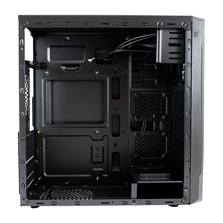 Kasë LC-Power 7040B / Midi-Tower / ATX / 2x USB 3.2 Gen1 + 2x USB 2.0 / 4x120mm – Zezë - 7