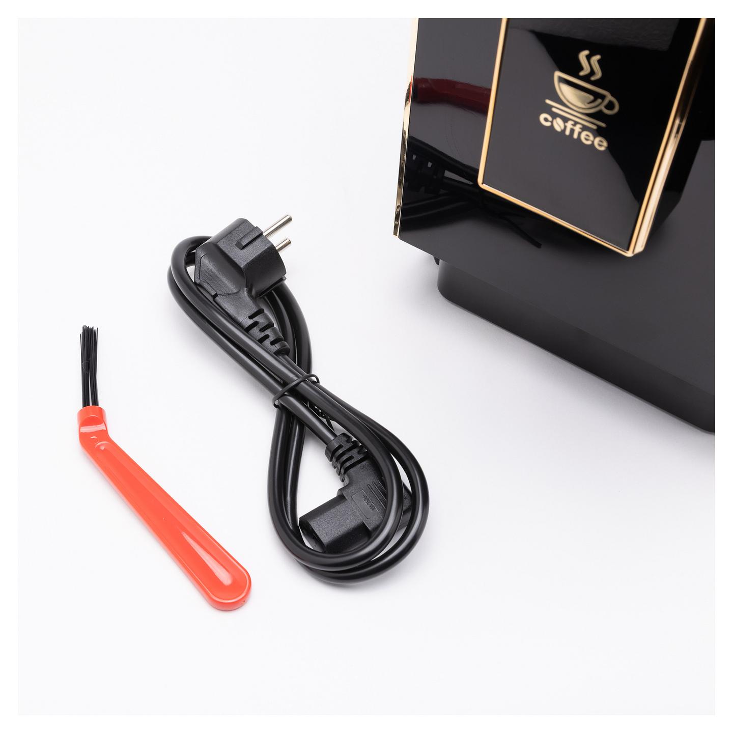 Aparat për Kafe TORNADO TCM-9008A-GS, 1350 W, 20 bar, Mulli i Integruar, 1.5 L - Zezë/Ari - 22