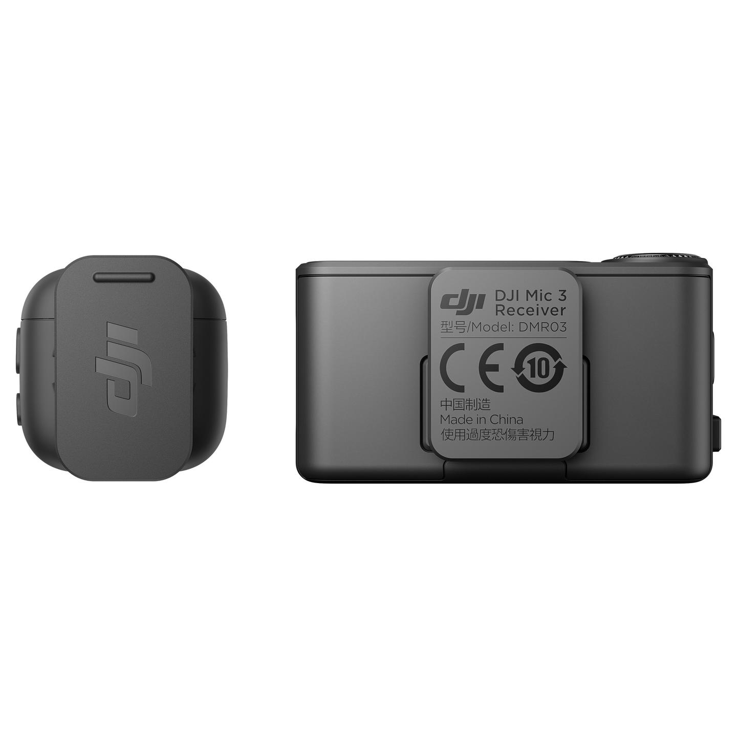 Mikrofon DJI Mic 3, 1 Transmetues, 1 Marrës - Zezë - 4