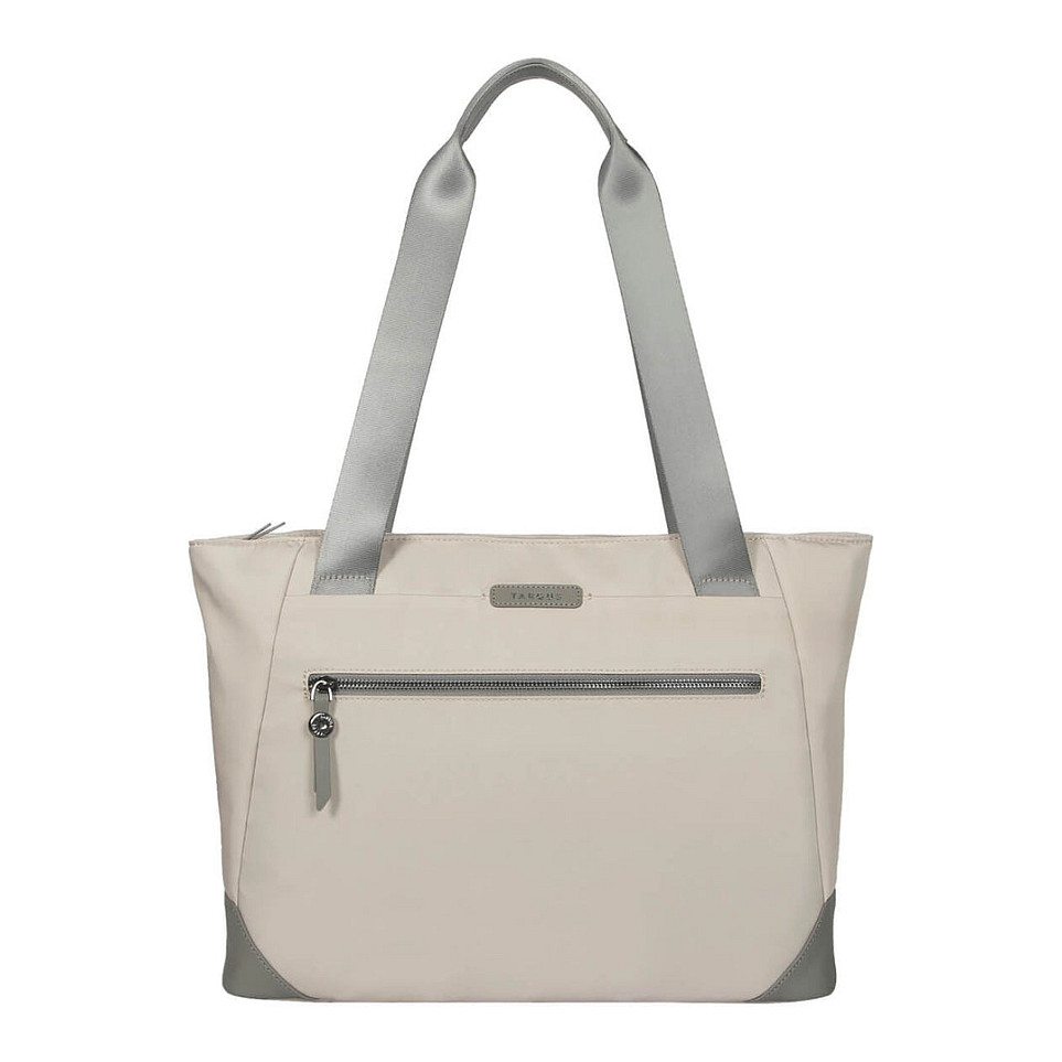 Çantë për laptop Targus Avila TBA00113GL / Tote / 16" / 13 L / Water-Resistant / Recycled Material / Laptop & Tablet Compartment / Magnetic Closure / Front Zipper Pocket - Krem/Gri