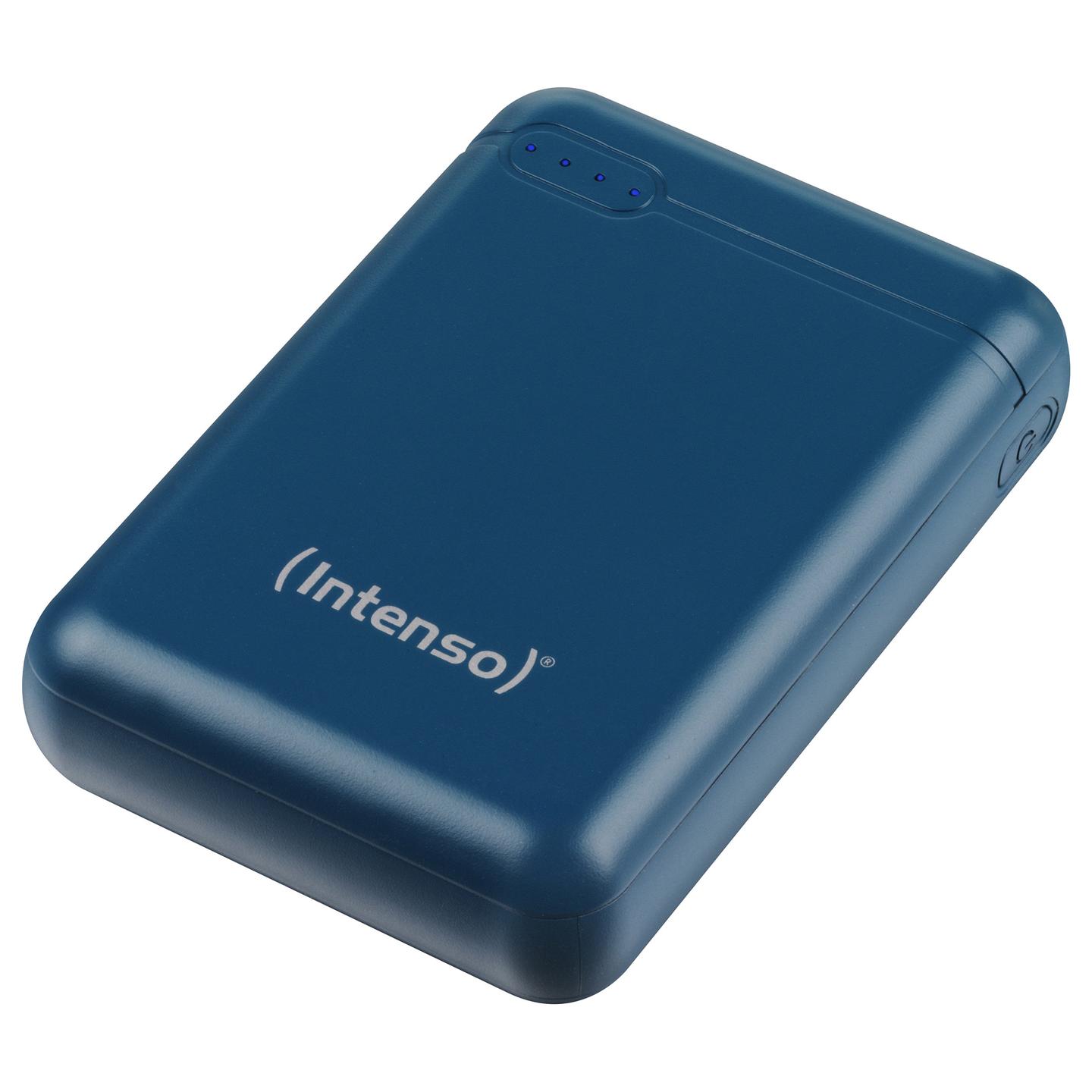 Powerbank Intenso XS10000 / 10000mAh / Lithium-Polymer / USB-A + USB-C / Micro-USB + USB-C / 5V/3.1A - Blu - 4