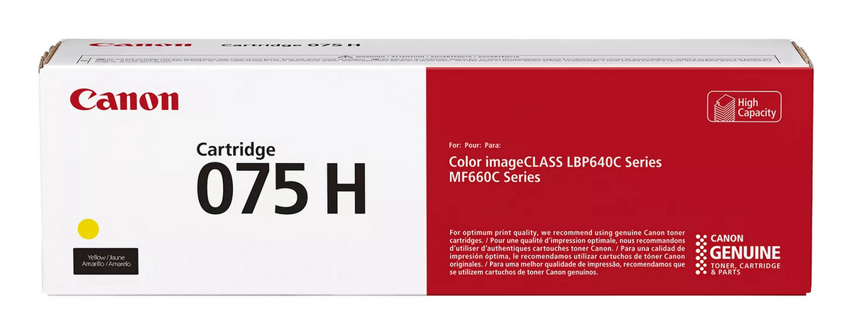 Toner Canon Cartridge 075 H Y / 6366C002 – Verdhë - 1