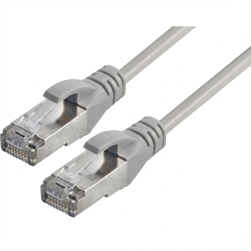 Captiva Kabel Patchkabel CAT 8 Kabel fr Netzwerk. LAN und Ethernet 2m grau - 1