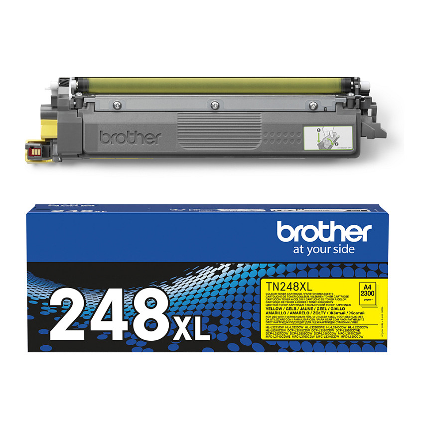 Toner Brother TN-248XLY Cartridge Original/ High Yield / Up to 2,300 Pages (ISO/IEC 19798) – Verdhë - 3