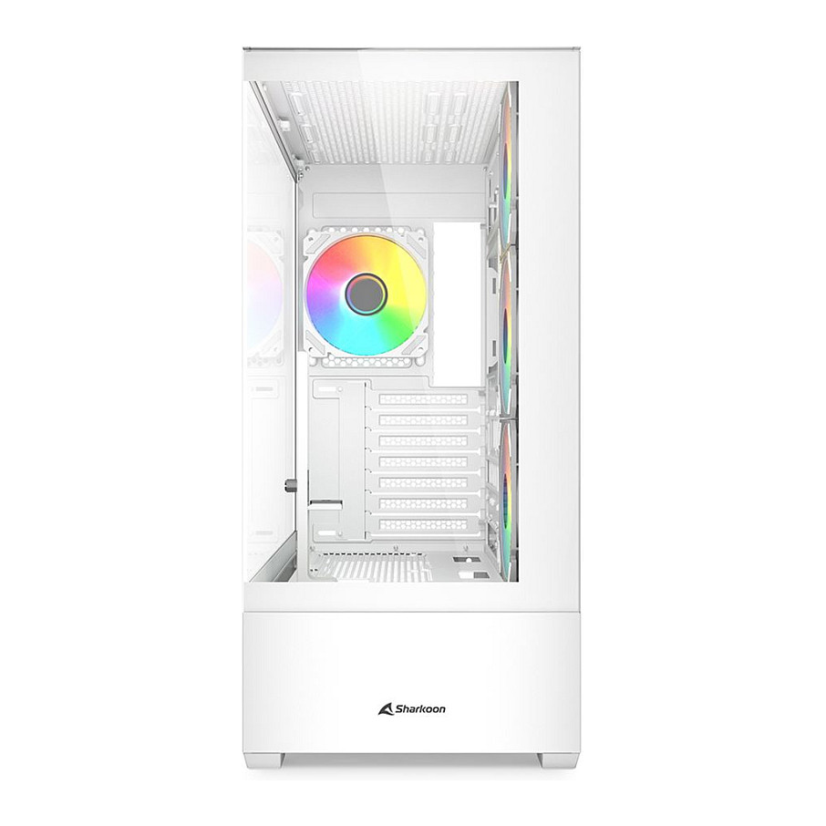 Kasë Sharkoon AK6 RGB ATX 1xGlass - Bardhë - 2