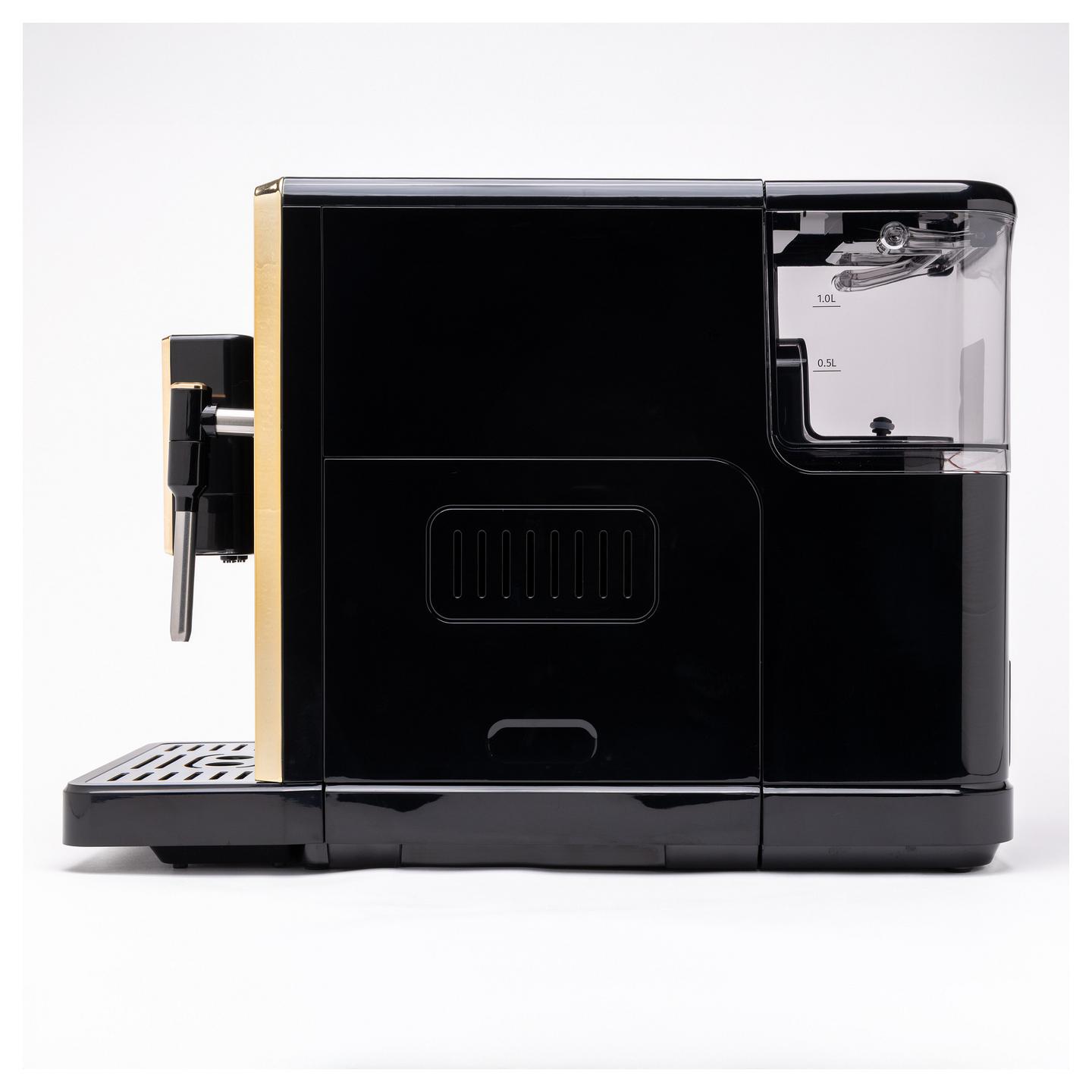 Aparat për Kafe TORNADO TCM-9008A-GS, 1350 W, 20 bar, Mulli i Integruar, 1.5 L - Zezë/Ari - 11