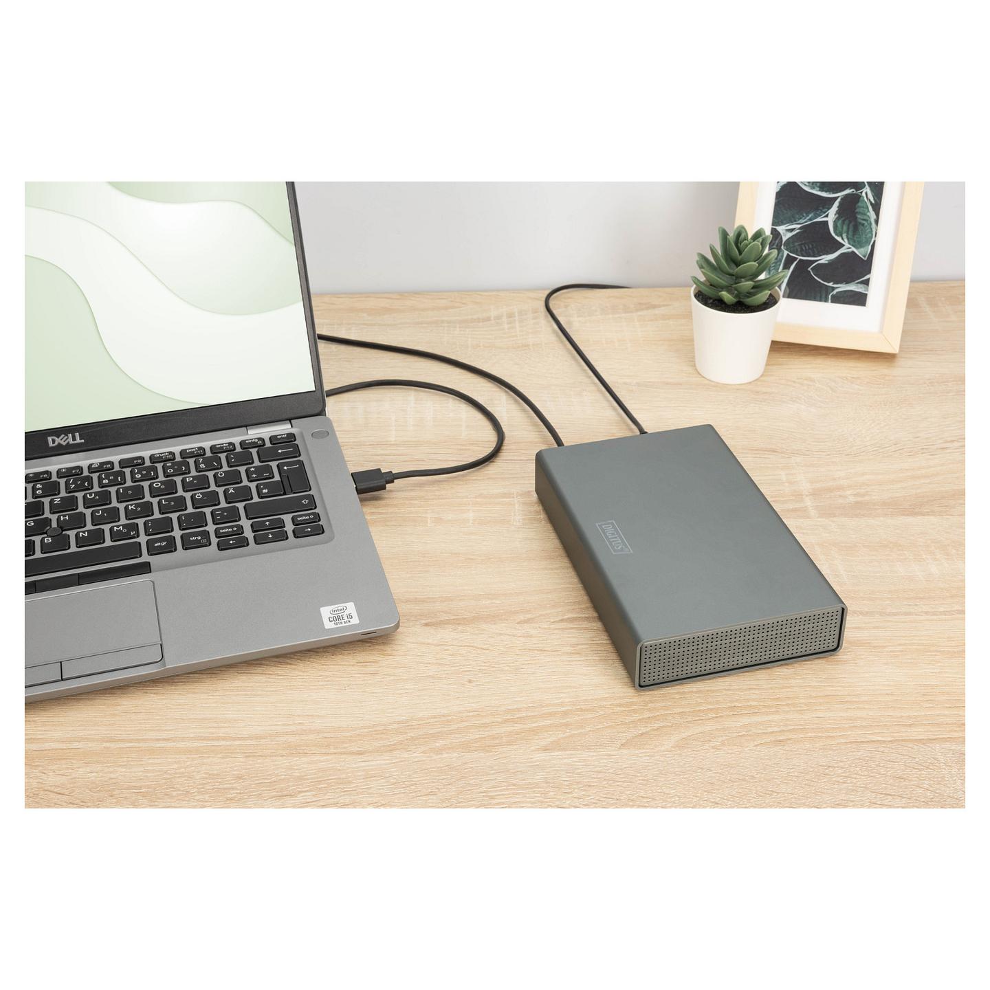 Këllëf për Disqe DIGITUS DA-71106-1, USB 3.0, SATA III, HDD/SSD 2,5" dhe 3,5", deri 16TB, Alumin - 4