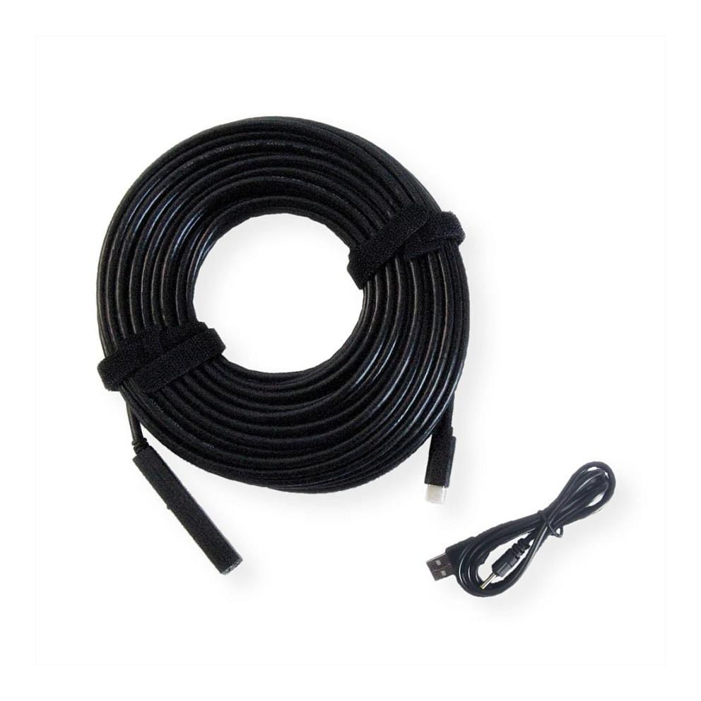 Kabllo USB VALUE 12.99.1114, USB-C Mashkull në USB-A Femër, USB 2.0, 480Mbps, 20m, Zgjatuese Aktive - Zezë - 5