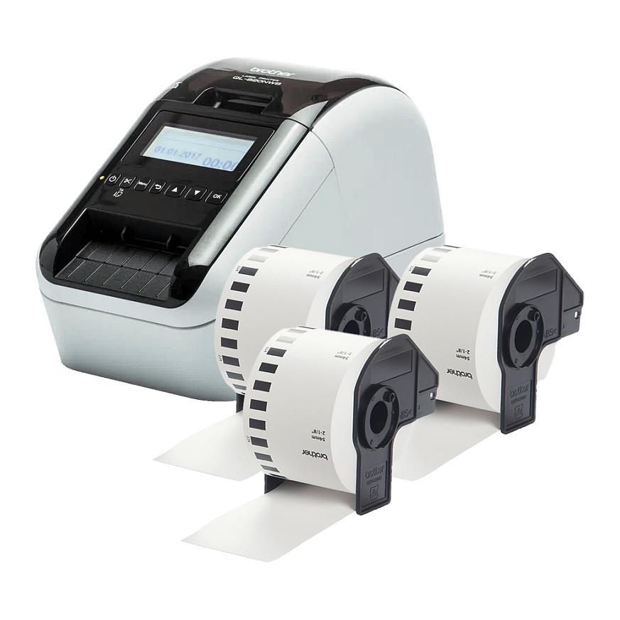 Printer Label Brother QL-820NWBc / Thermal / 600dpi / USB LAN WiFi Bluetooth - Bardhë - 8