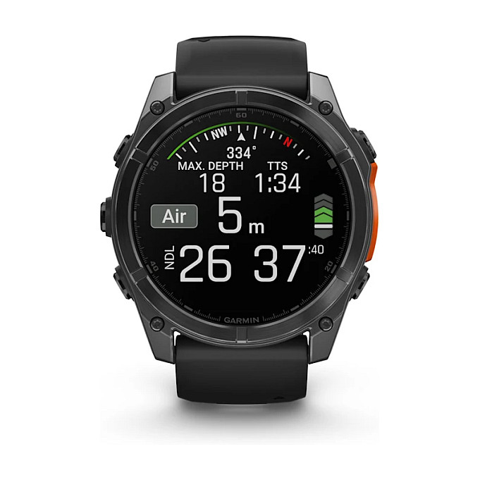 Orë e Mençur Garmin fēnix 8 51mm AMOLED / AMOLED 1.4" / GPS / 32GB / Bluetooth / Sportive / Monitorim Shëndeti - E Zezë - 8
