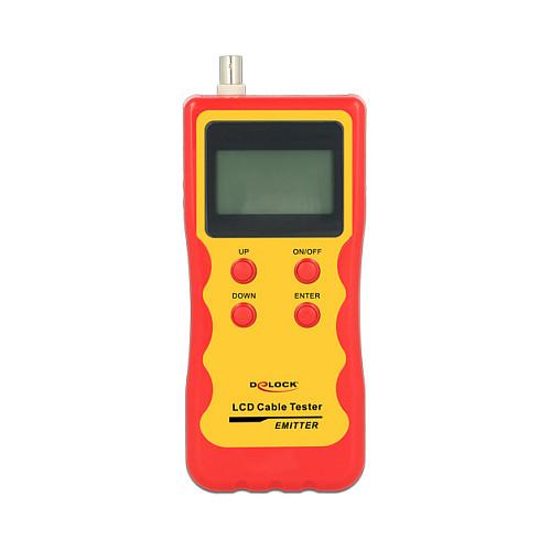 Tester Kabllosh DeLOCK 86108 / RJ45 / RJ12 / BNC / USB / LCD - Kuqe - 2