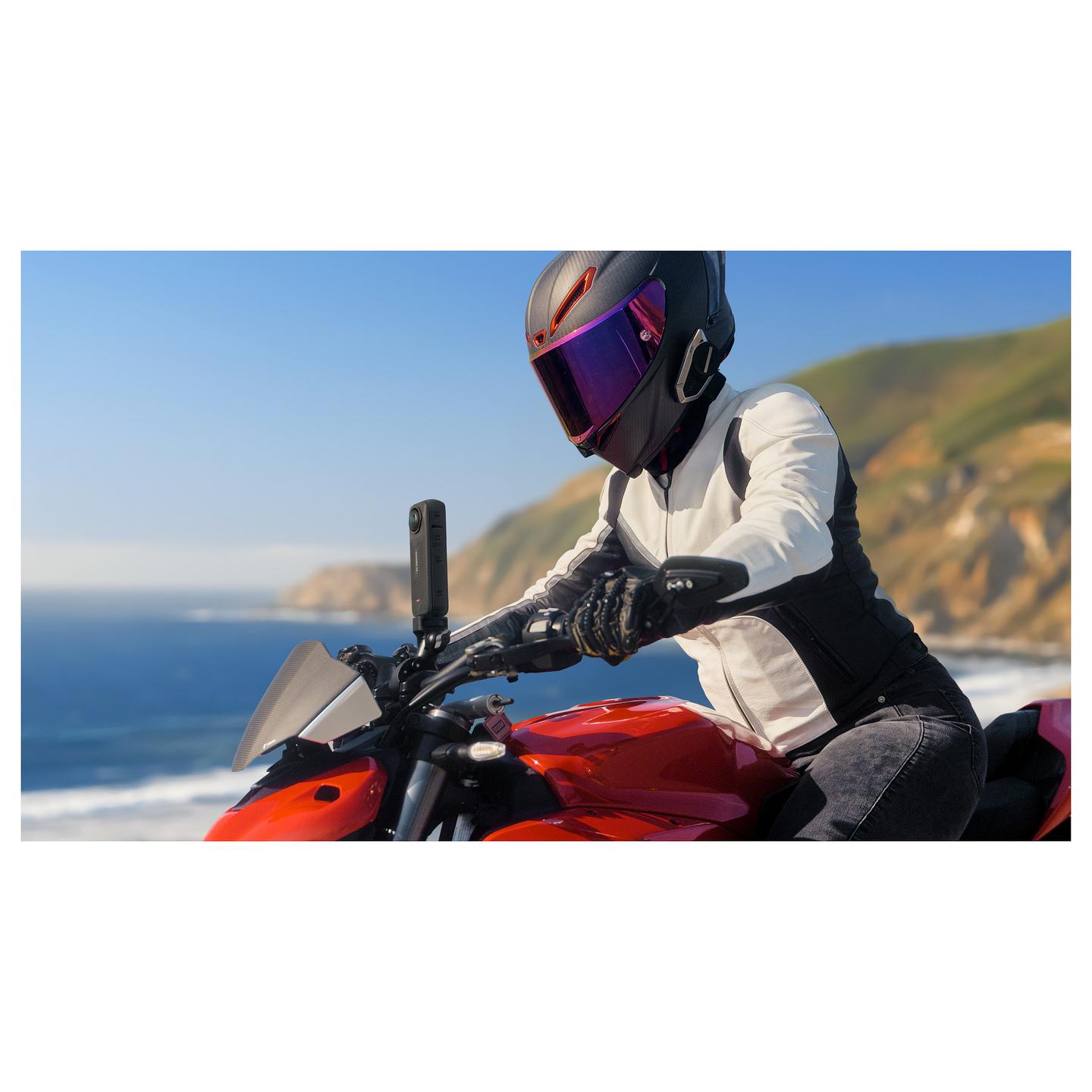 Kamerë digjitale Insta360 X4 Motorcycle Bundle, 360°, 8K30, 72MP, f/1.9, Wi-Fi, Bluetooth, microSD - Zezë - 18