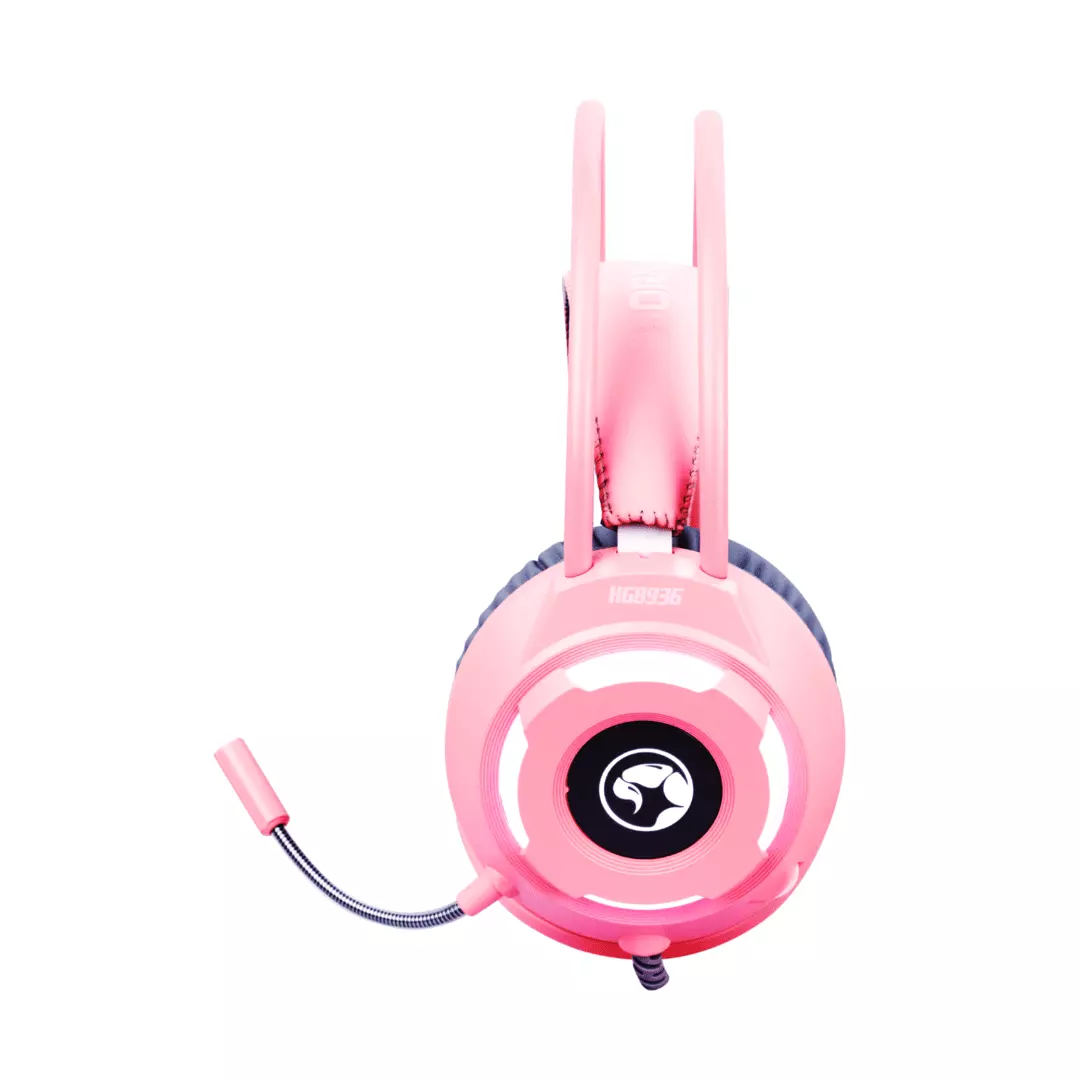 Kufje Gaming Marvo HG8936 / 20 Hz - 20 kHz /  21 Ohm / Me kabllo 2.1m / Pink - 6