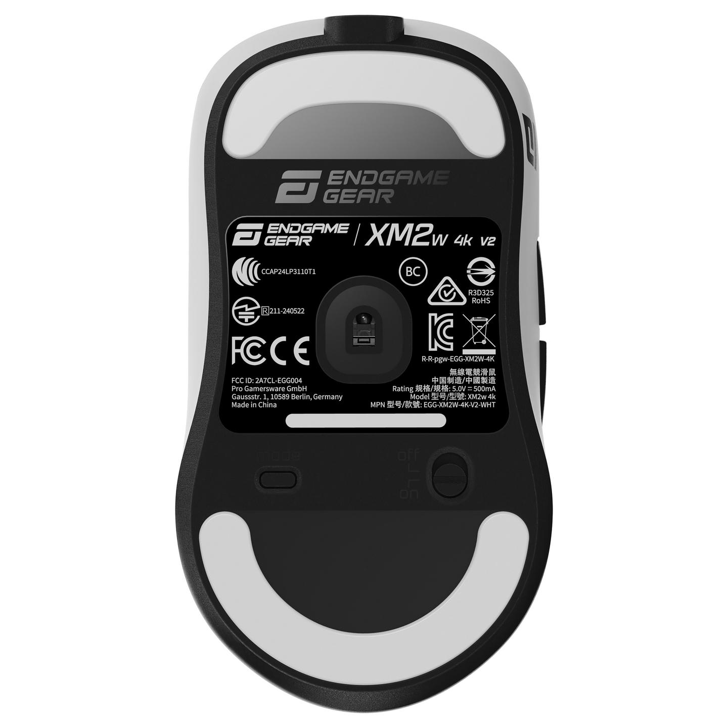 Maus Gaming Endgame Gear XM2w 4K v2 / Wireless / PixArt PAW3950 / 30.000 DPI / 4000Hz / 6 Butona / 2.4 GHz - Bardhë - 9