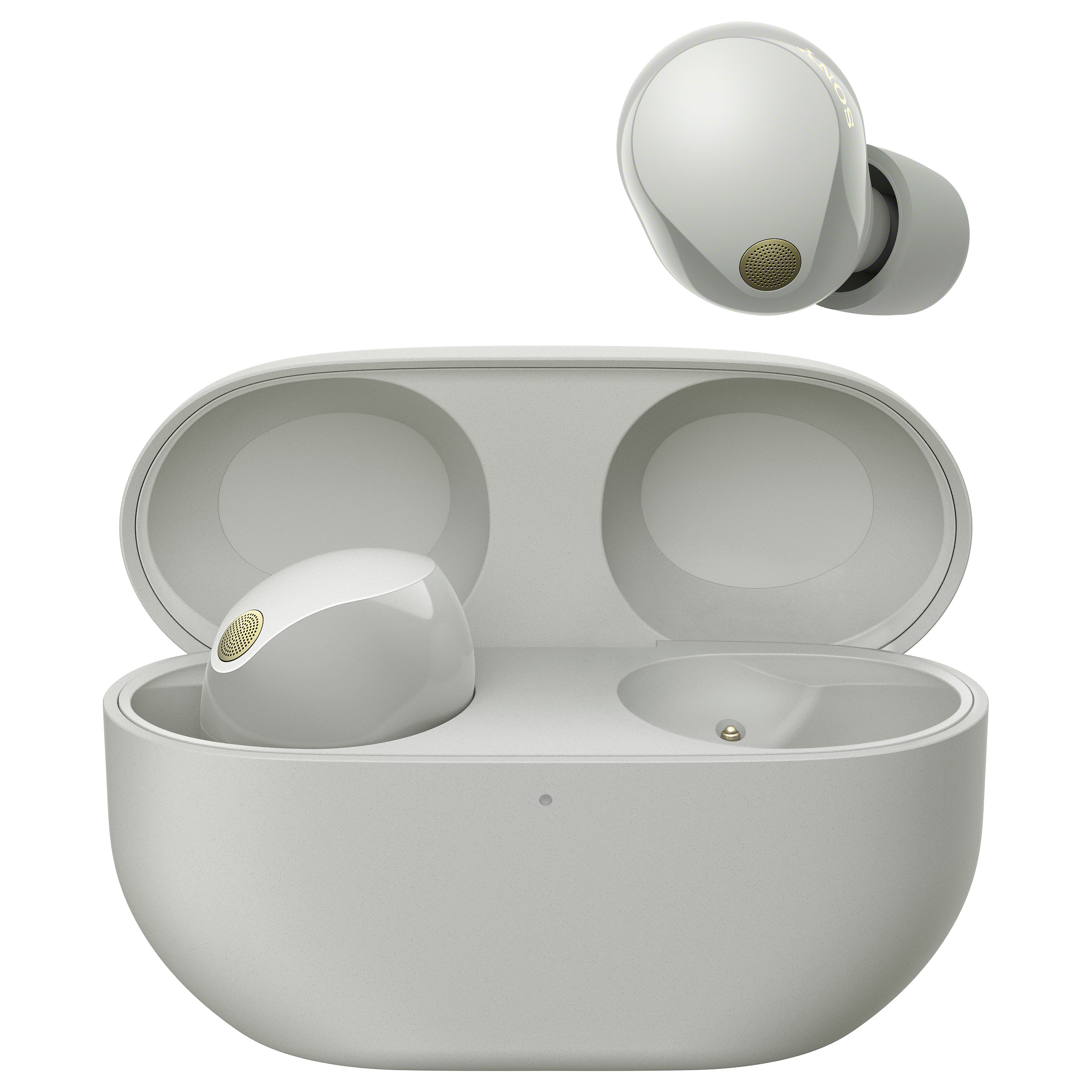 Kufje pa kabllo Sony WF-1000XM5 / In-Ear / Bluetooth 5.3 / Noise Cancelling / 8.4 mm / LDAC / 8 orë – Argjendtë