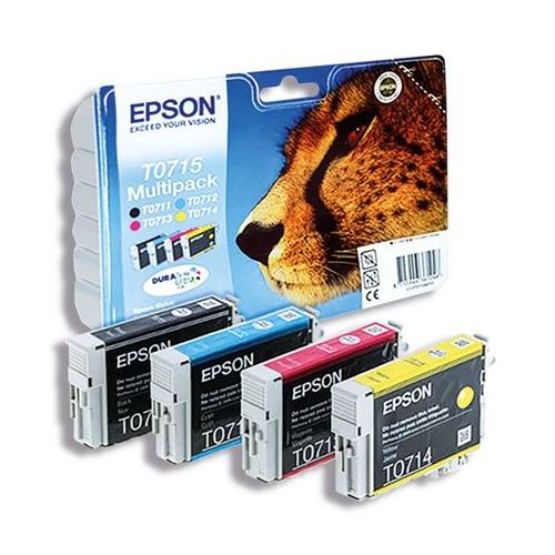 INK Epson T0715 / C13T07154012 / 4 x 5.5ml – Shumëngjyrësh - 3
