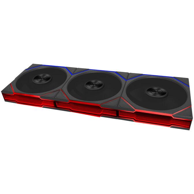 Ftohës për Kasë Lian Li Uni Fan TL FLEX / 120mm / 2300 RPM / PWM / ARGB / Reverse Blade / 3 Copë – Zezë - 3
