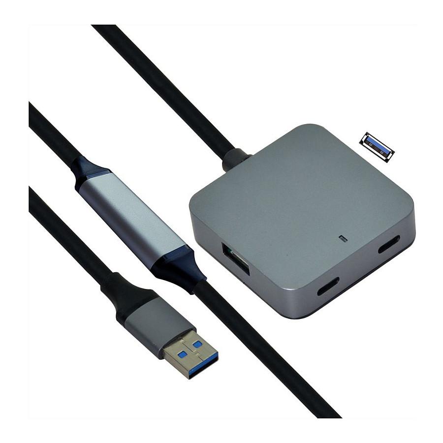 Hub VALUE 12.99.1125 , 2x USB-A , 2x USB-C , USB 3.2 Gen 1 , 5Gbps , 10m , Zgjatuese Aktive - Zezë 
