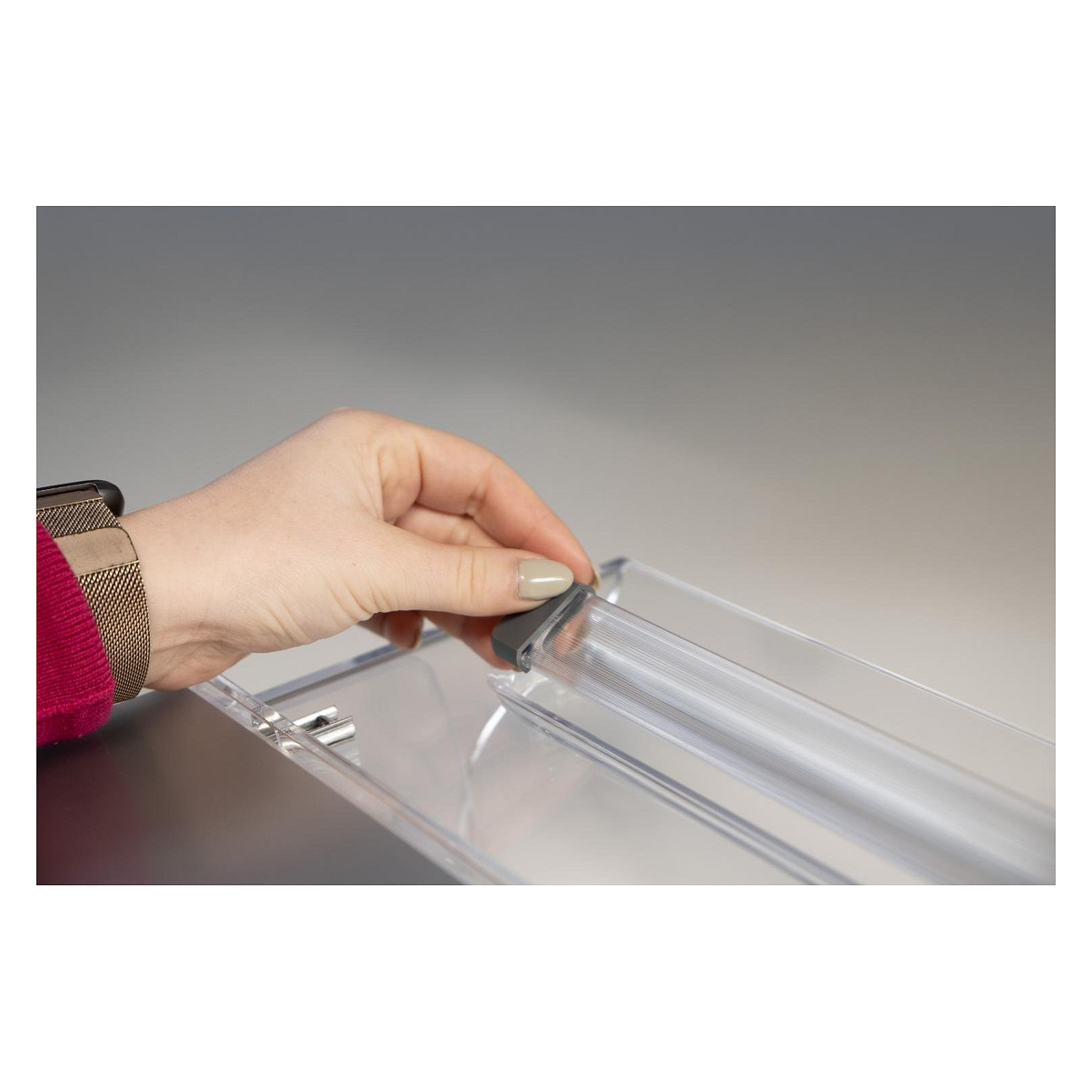 Mbajtëse Dokumentesh BakkerElkhuizen FlexDesk 640 ComfortRead / 515x380mm / 5kg / 3 Nivele - Transparente - 8