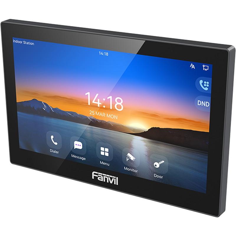 Set Intercomi Video Fanvil VIK-01, Stacion i Brendshëm 7" Touchscreen, Intercom SIP me Kamerë 2MP, Wi-Fi Dual-Band - Hiri/Zezë - 2