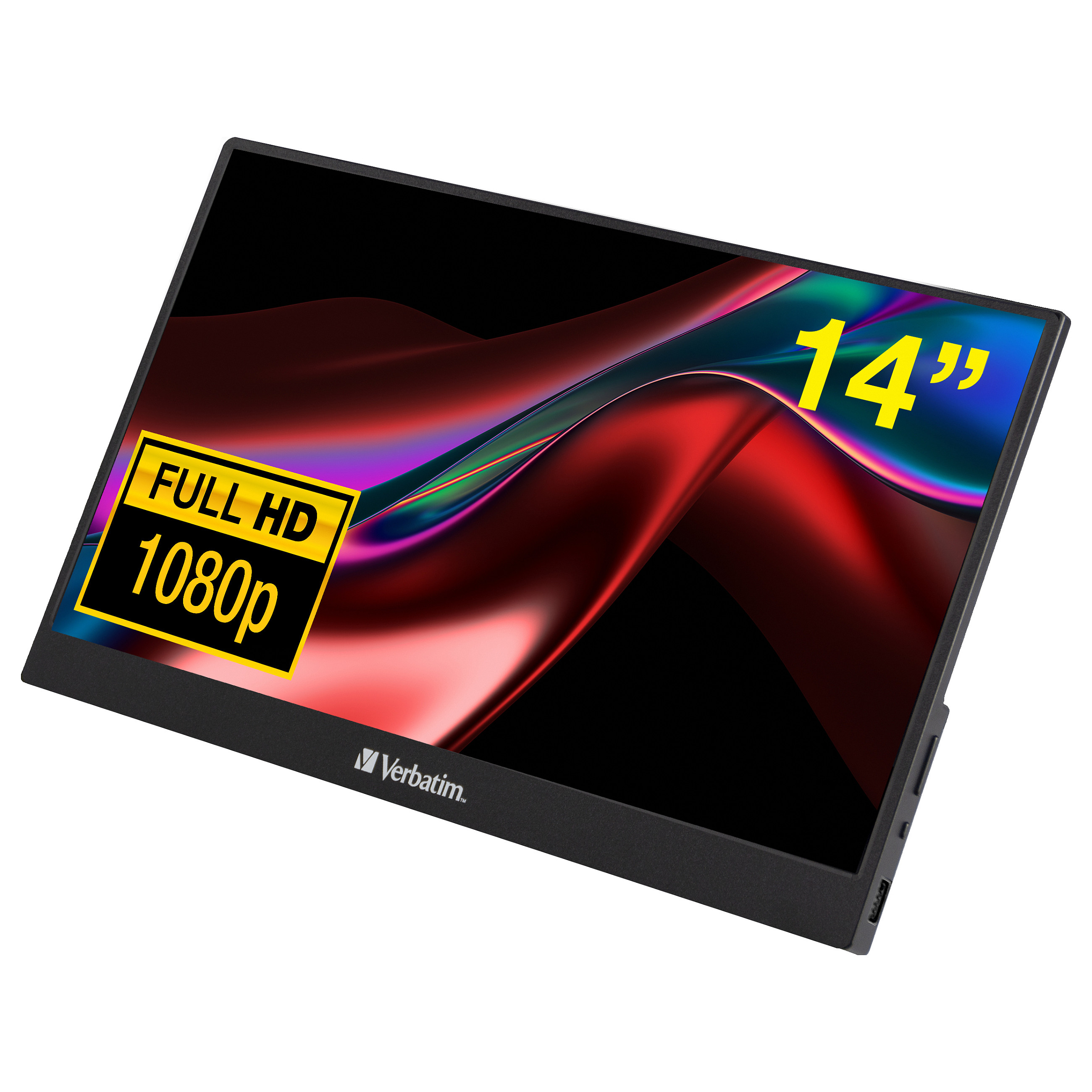 Monitor Verbatim PM-14 / 14″ / Full HD TFT/IPS LCD / 6ms / HDMI - Zezë - 1