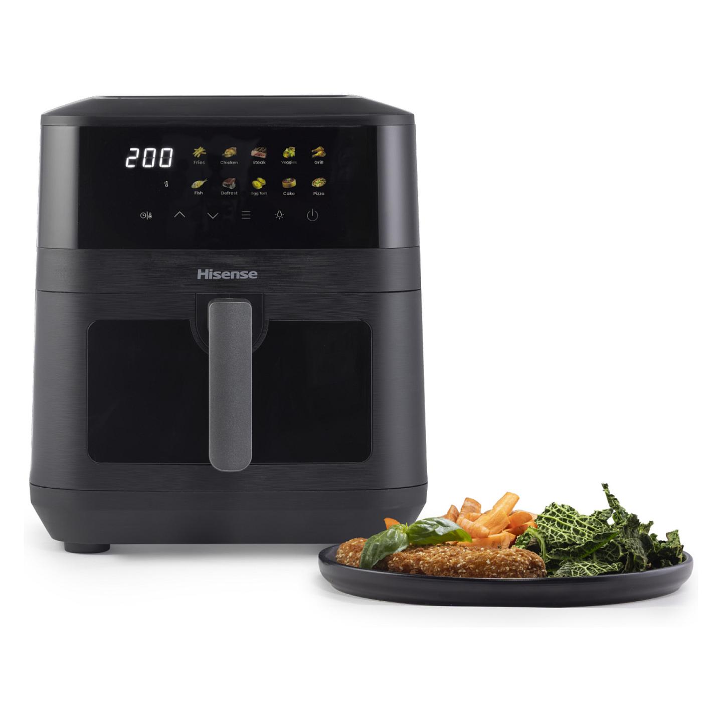 Fryer Hisense HAF2100DCD / 7.7L / 2100W / 10 Programe / 80–200°C / Double Heating / Touch Screen / Vivid Colour Display – Zezë - 2
