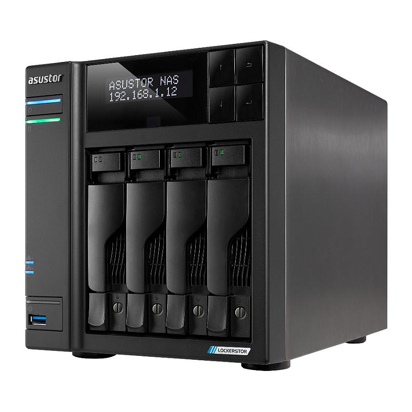 NAS ASUSTOR LOCKERSTOR 4 Gen2+ AS6704T v2, Intel Celeron N5105, 4GB DDR4, 4 Bay, 4 × M.2 NVMe, 2 × 5GbE - Zezë - 5