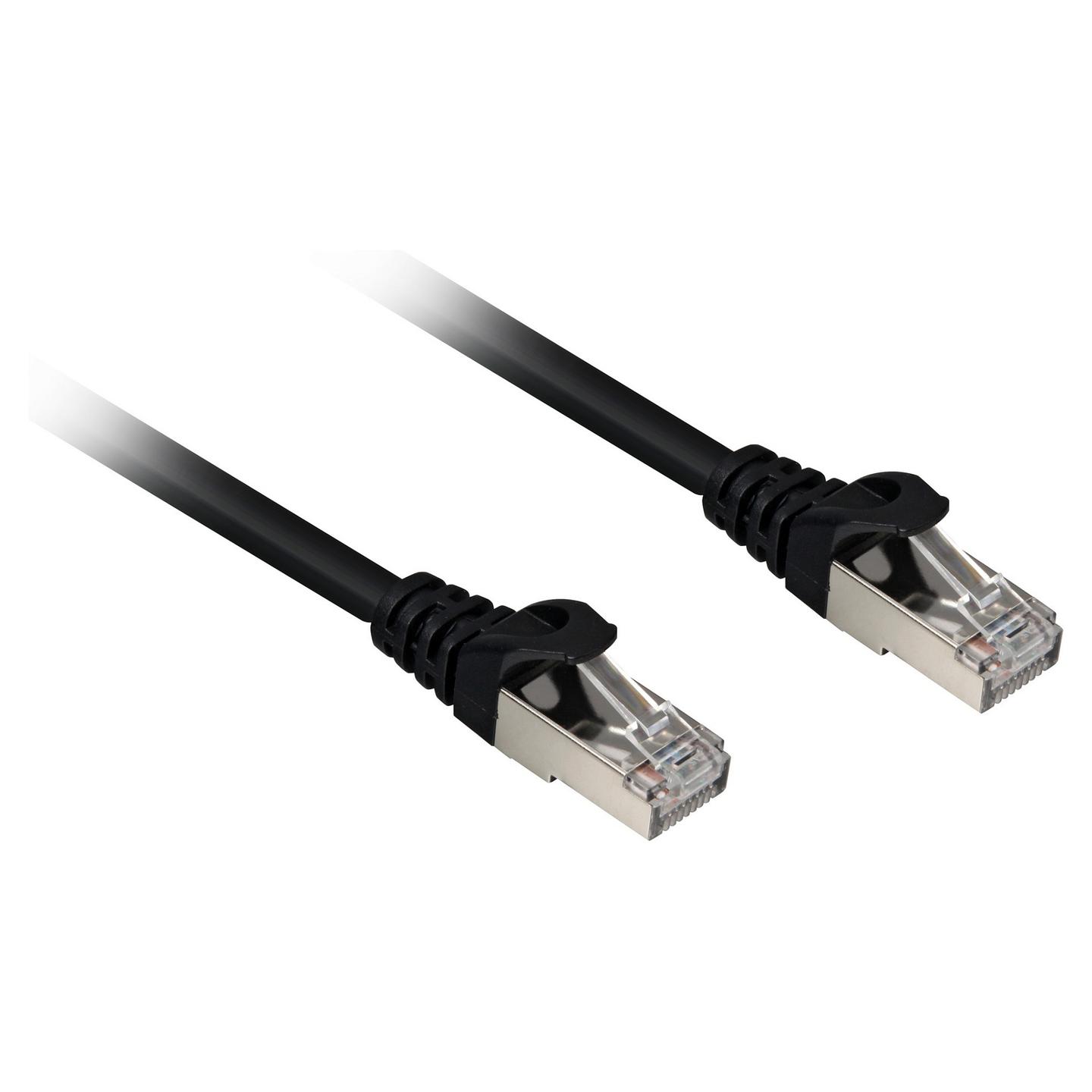 Kabllo për Rrjet Sharkoon / Cat 6A / S/FTP / RJ-45 / 10Gbps / 20m - Zezë