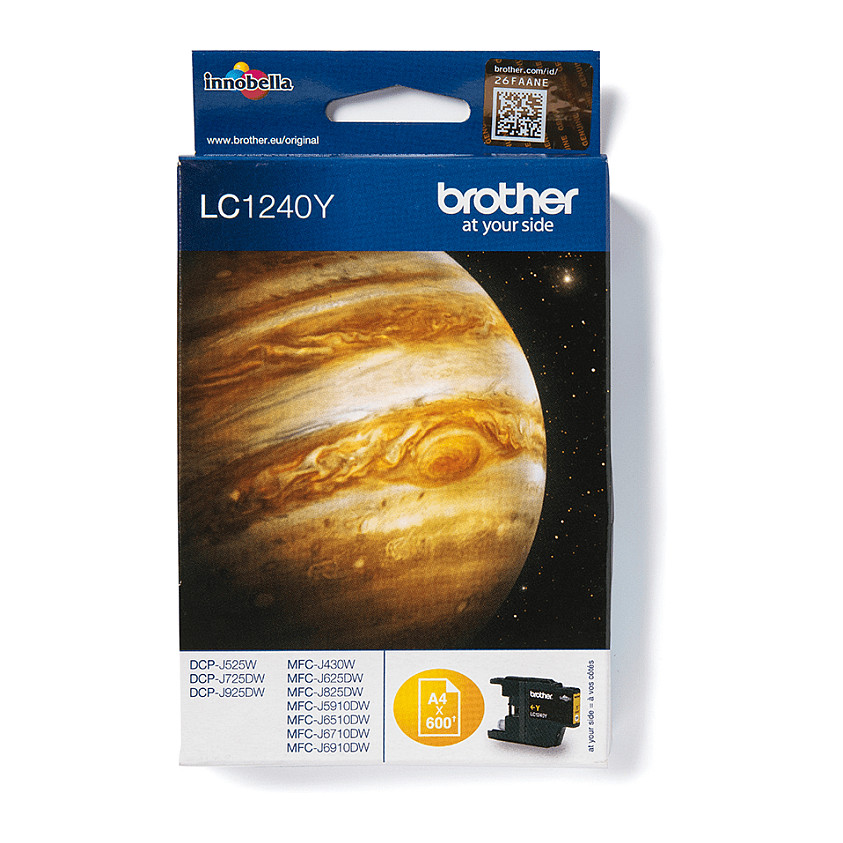 INK Brother LC-1240Y Ink Cartridge – Verdhë - 1