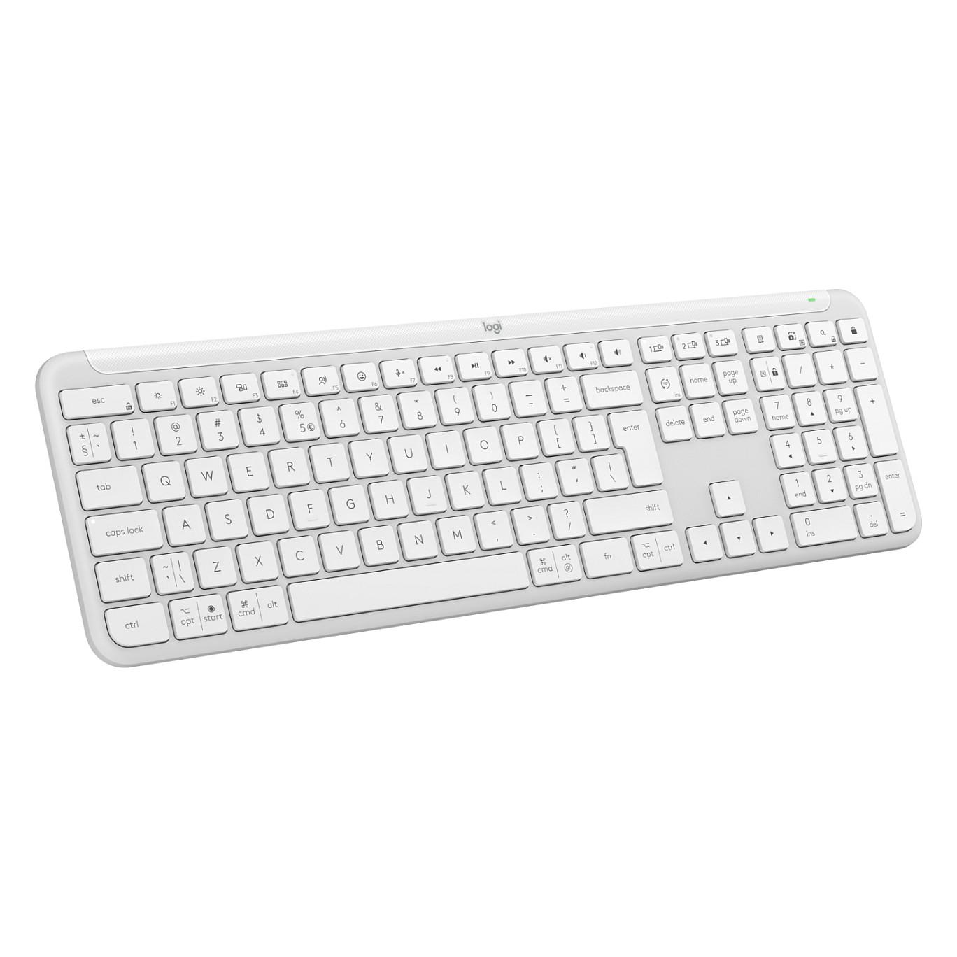 Tastierë pa kabllo Logitech Signature Slim K950 / Scissor / Dual Mode / QWERTY US – E bardhë - 1