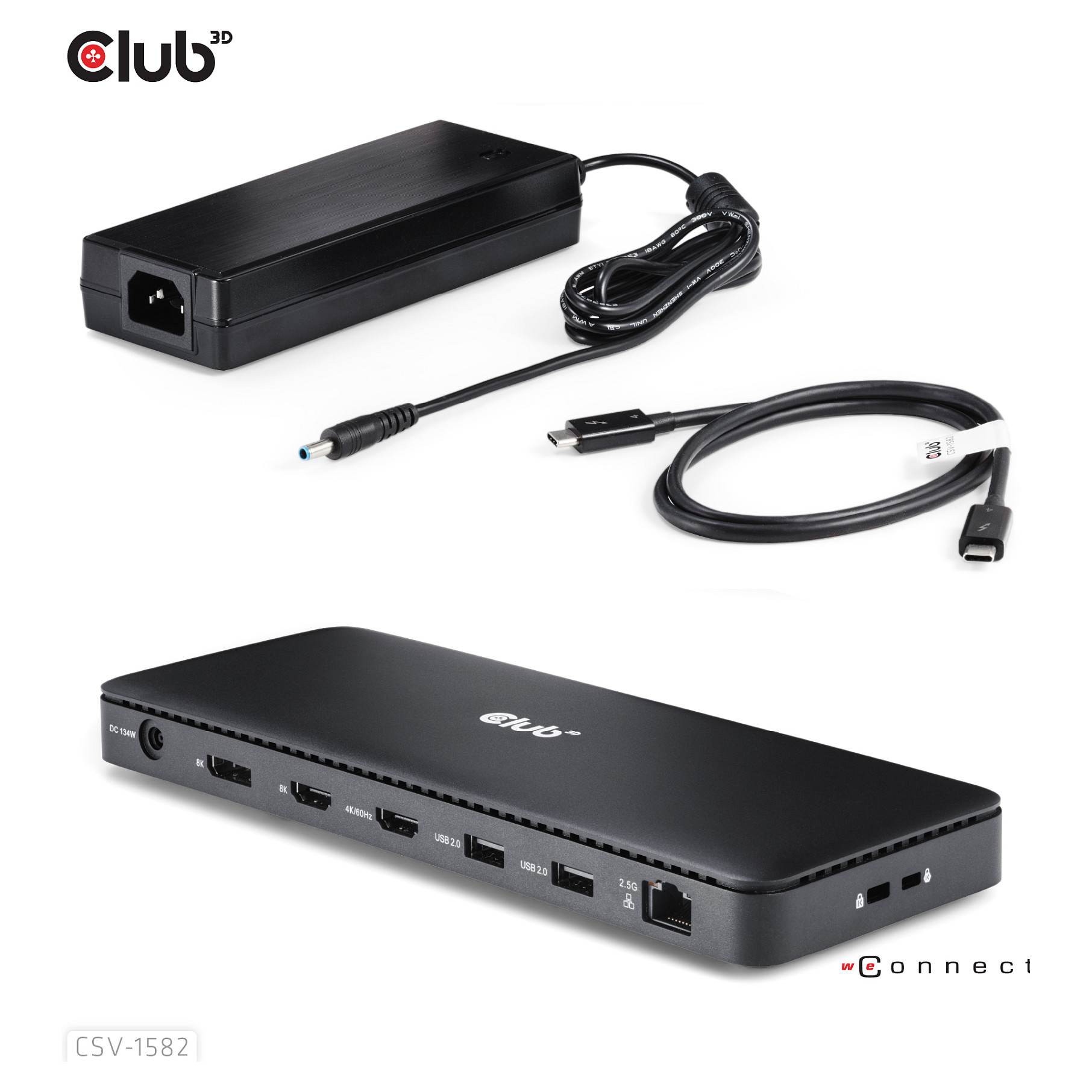 Docking Station Club3D Thunderbolt 4 / 12-in-1 / 3 Ekrane / USB-C / HDMI / DP / LAN - Zezë - 7