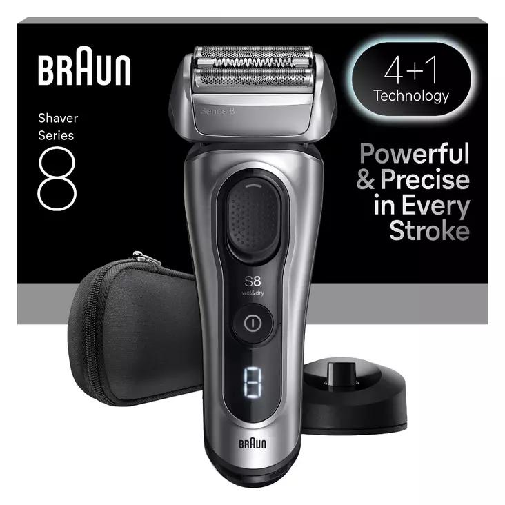 Makinë e Rrojës Braun Series 8 8617s, 4+1, SensoAdapt, Wet & Dry, 60 Min - Argjend, Zezë