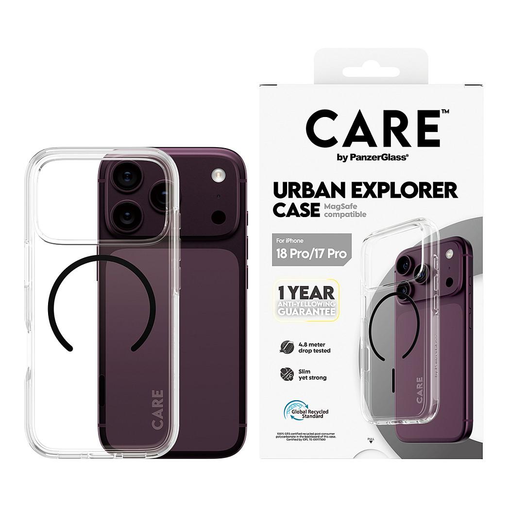 Aksesorë për telefon PanzerGlass CARE Urban Explorer / iPhone 17 Pro / iPhone 18 Pro / MagSafe / Mbrojtje 4.8m - Transparente/Zezë - 2