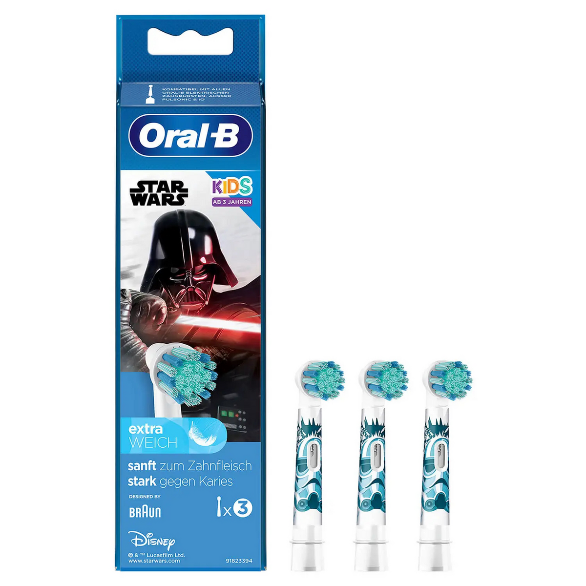 Furçë dhëmbësh elektrike Oral‑B Sonic Toothbrush Head 3×404309 / 404309 – Bardhë (3‑Pack) - 1