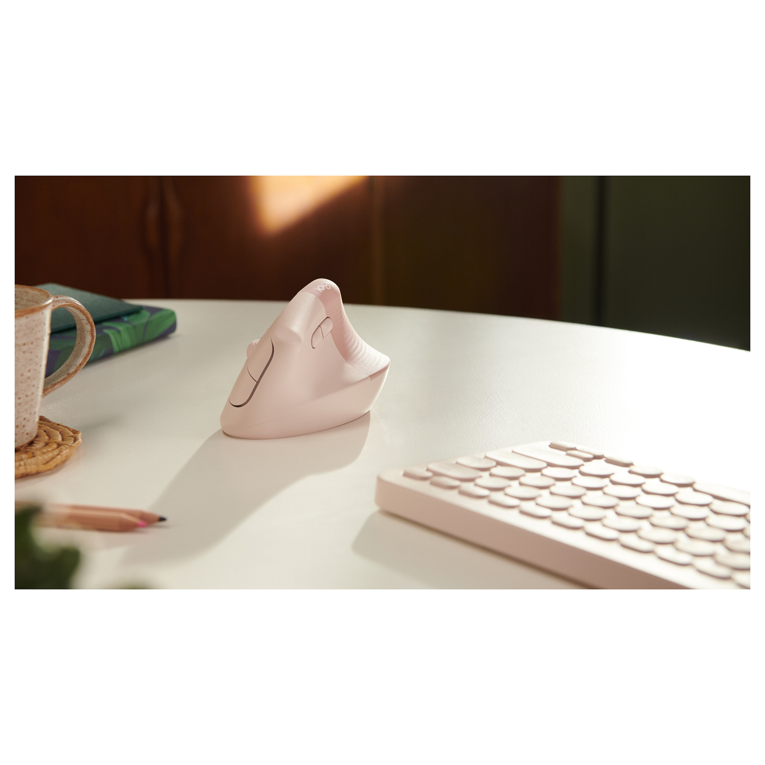 Maus pa Kabllo Logitech MX Vertical - Rozë - 9