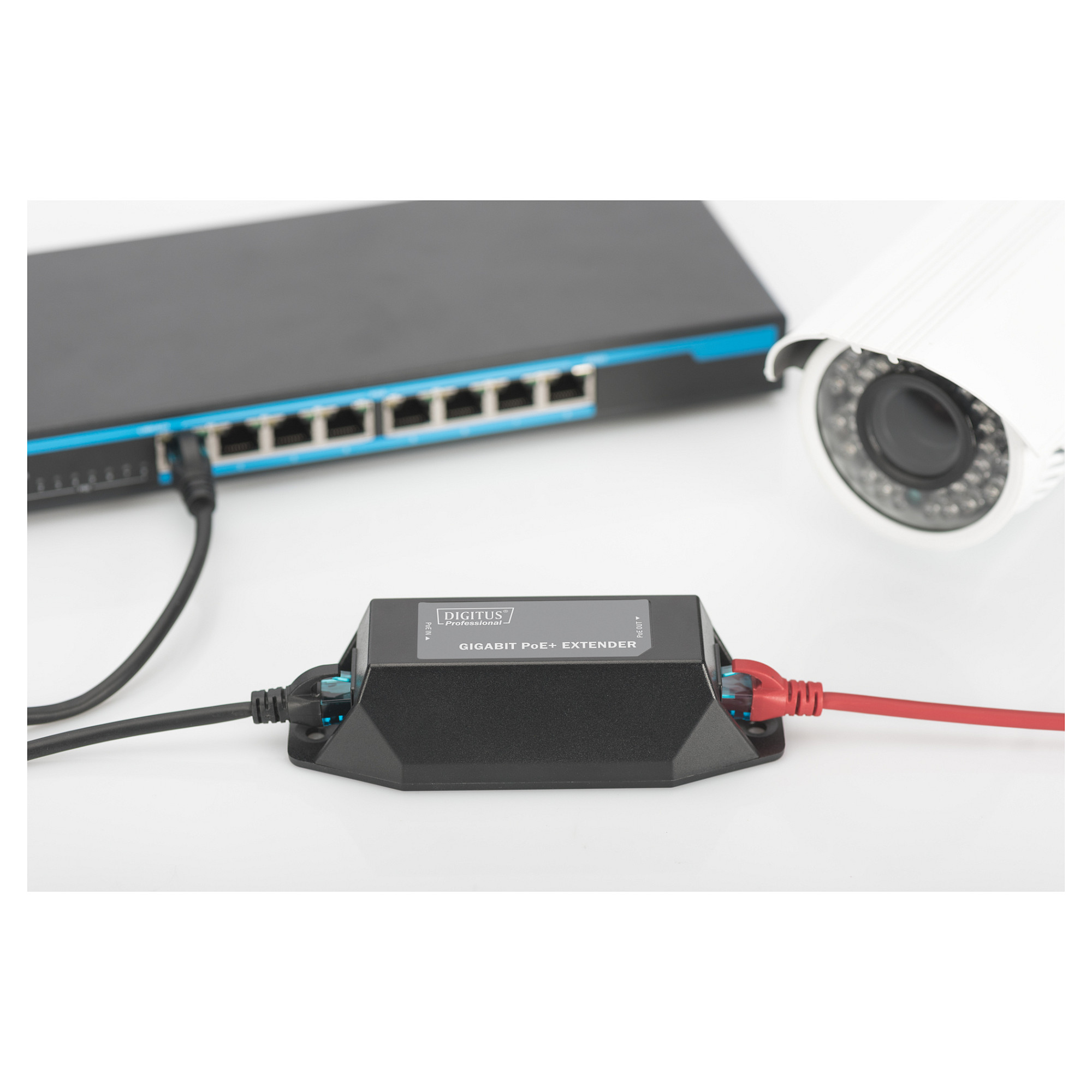 DIGITUS Gigabit PoE+ Repeater 22W | 802.3at | 100m Extender | DN-95123 - 6