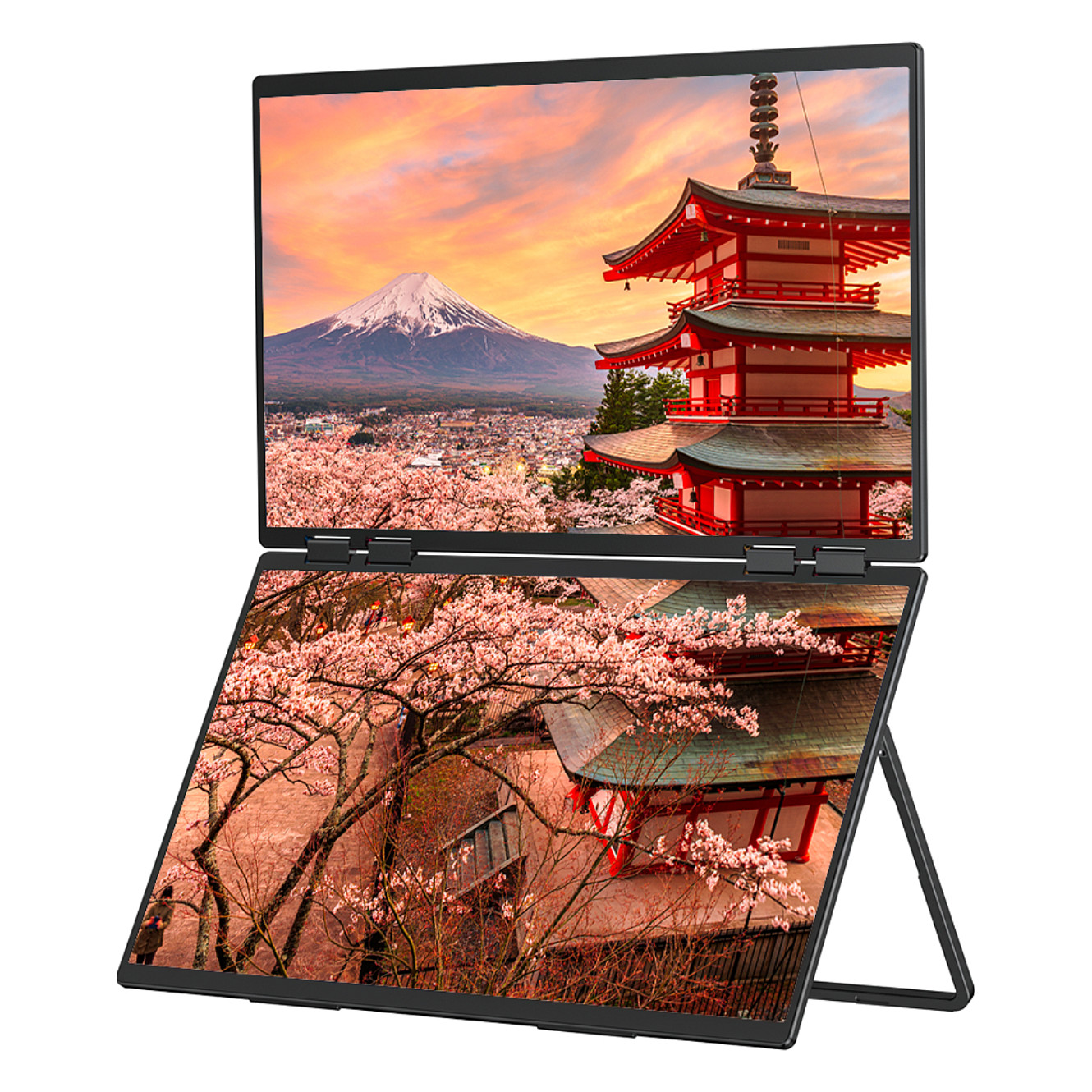 Monitor JapanNext JN-DMD-IPS238F-C4 Dual Monitor / 23,8"/ Full HD IPS LCD Touch / 100Hz / 14ms / HDMI - Zezë - 2