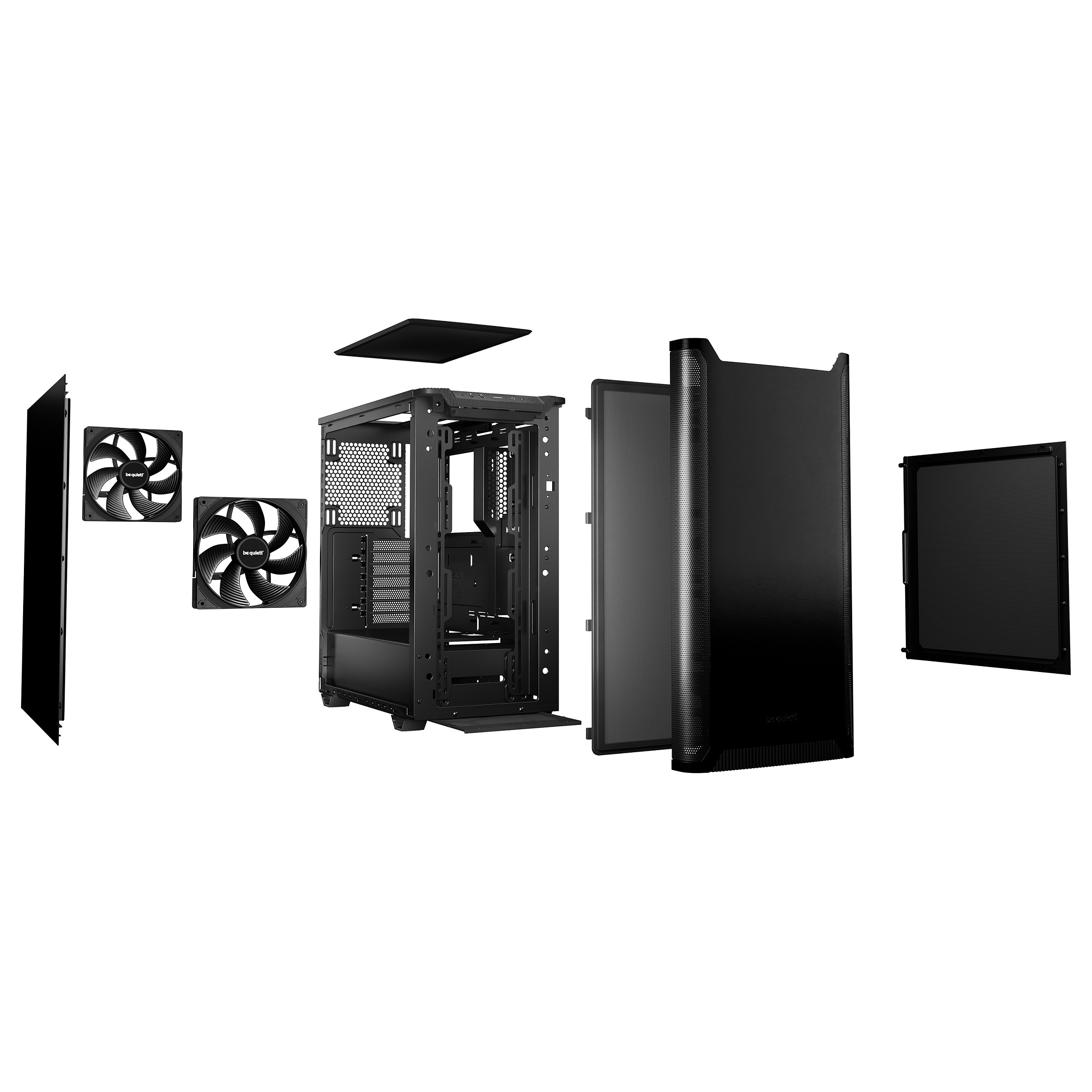 Kasë Midi be quiet! PURE BASE 501 – Zezë - 4