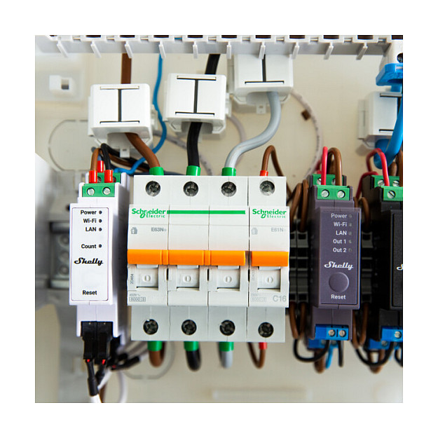 Smart Relay with 3x120A Terminals Shelly Pro 3EM 120A  Wi-Fi/LAN / Measurement Function - 3