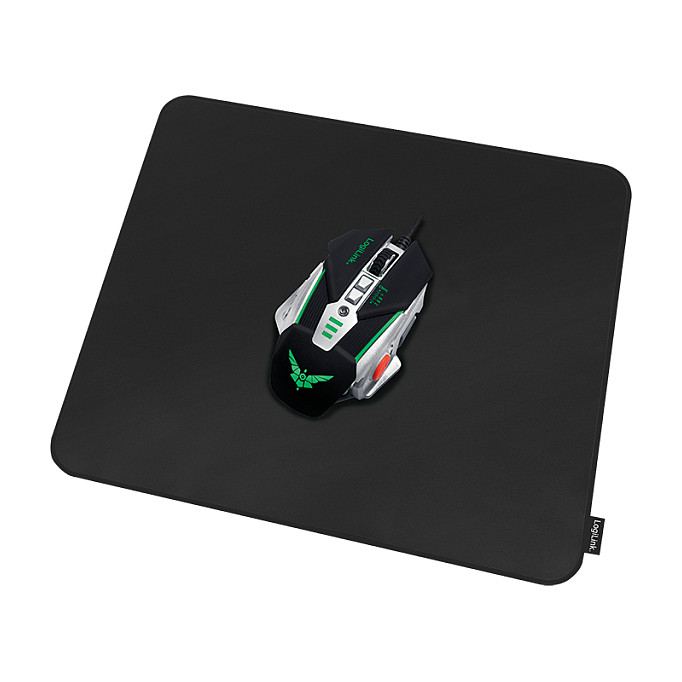 Mauspad Gaming LogiLink ID0197 / 455 x 400 x 2mm / Poliester / Anti-rrëshqitës / Skaje të qepura - Zezë - 3