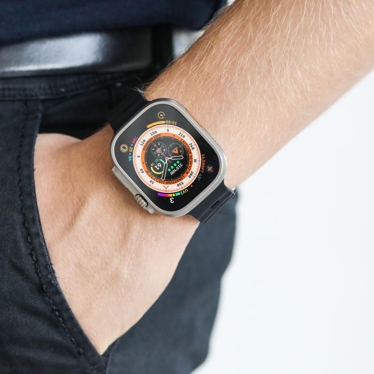 Rrip për ora Vonmählen Wave Band 2, Apple Watch, 38mm, 40mm, 41mm - Zezë - 3