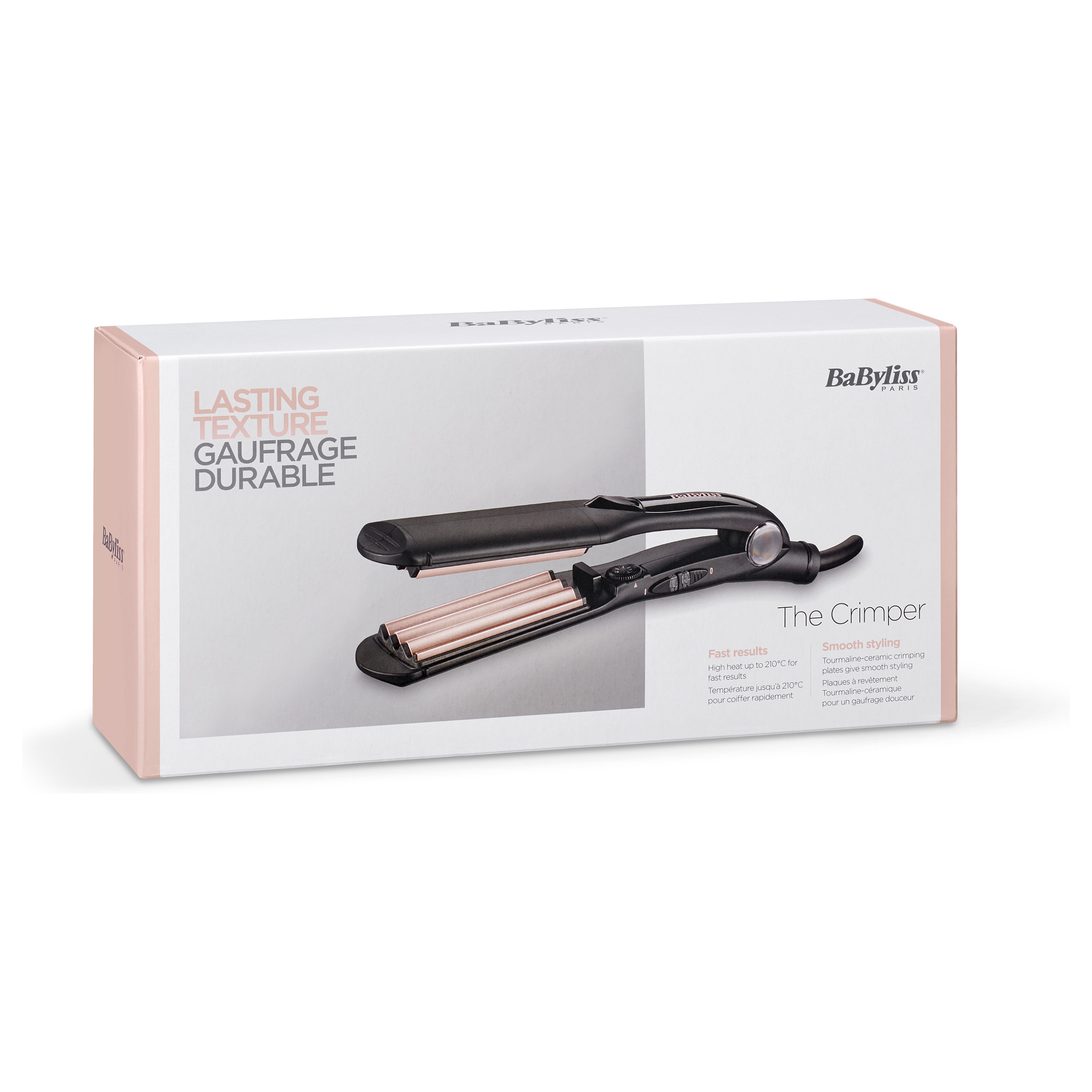 Stiluese për flokë BaByliss The Crimper 2165CE / Tourmaline-Ceramic / 35 mm / 10 Temperatura / 120–210°C – Zezë - 4