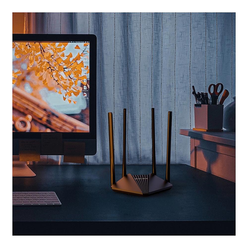 Ruter Mercusys MR30G, Wi-Fi 5 AC1200, Dual-Band, deri në 1200Mbps, 1× Gigabit WAN + 2× Gigabit LAN, MU-MIMO, Beamforming - Zezë - 5