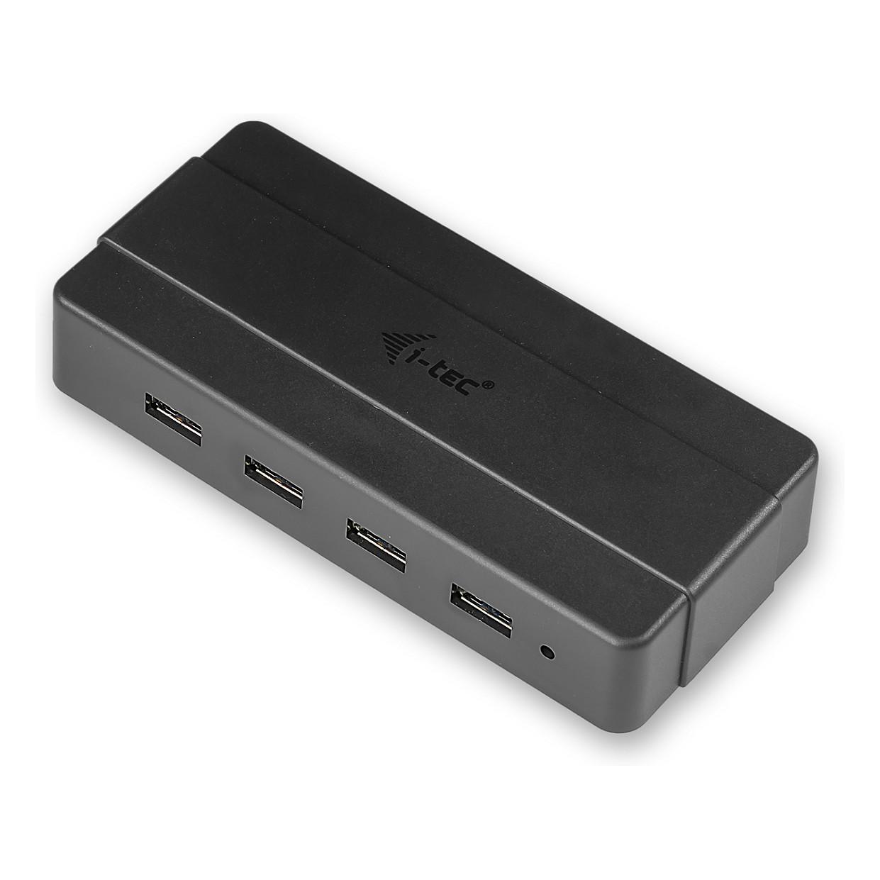 Hub USB-A i-tec U3HUB445, 4x USB-A 3.2 Gen 1, 5Gbps, BC 1.2, Adaptor Energjie - Zezë