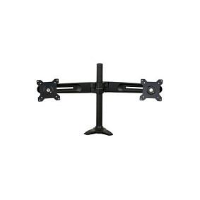 Mbajtëse për Monitor Tronje TS742 / 2 Monitorë / 15"-24" / 12kg për Monitor / VESA 75x75-100x100 / Tavolinë - Zezë - 1